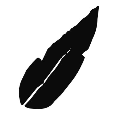 Tüyler el çizimi illüstrasyon vektörü. 