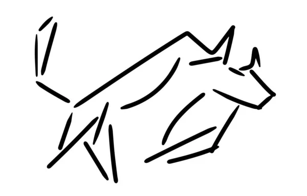 Abstract Bull Hand Drawn Design Illustration — Stock Vector