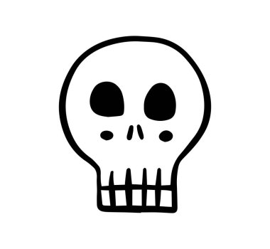 Kurukafa simgesi vektör illüstrasyonu