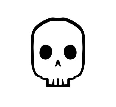 Kurukafa simgesi vektör illüstrasyonu