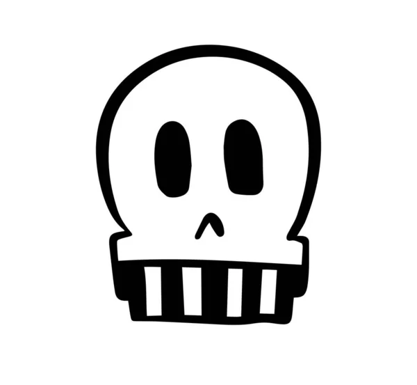 Vecteur Conception Crâne Symbole Monstre — Image vectorielle