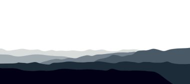 Düz peyzaj afişi arka plan vektörü. Asgari dış duvar kağıdı.