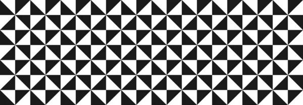 Dreieckige Geometrische Muster Banner Hintergrund Design Vektor Moderne Schwarze Weiße — Stockvektor