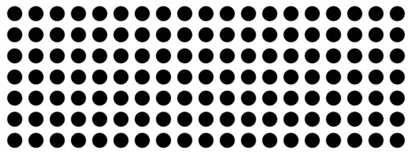 Schwarze Punkte Muster Banner Hintergrund Design Vektor Kreisförmige Tapete — Stockvektor