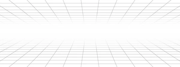 パースワイヤーフレームグリッド線背景デザインベクトル技術構造概念 — ストックベクタ