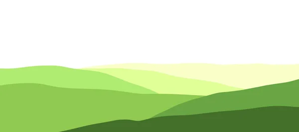 Flaches Gras Landschaft Design Hintergrundvektor Minimale Tapete — Stockvektor