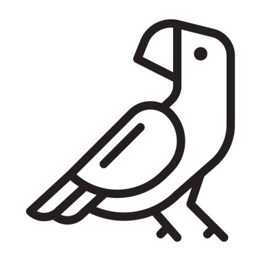 kuş vektör simgesi düz simge