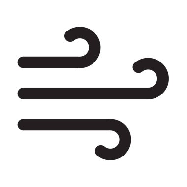 Rüzgâr. Web simgesi basit illüstrasyon