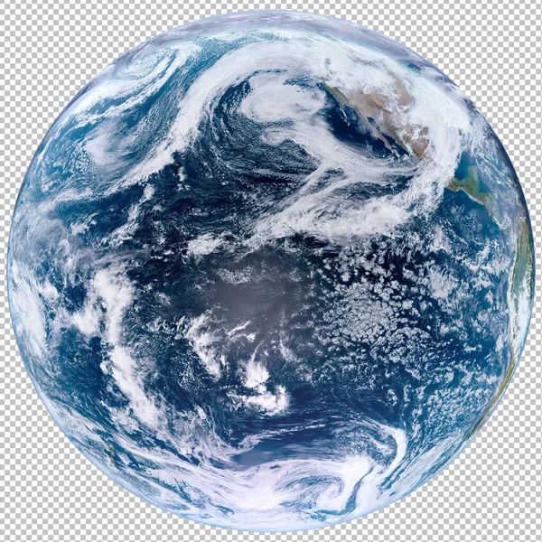 隔離された惑星地球 宇宙空間からの世界の写真 雲の多い地球の高い解像度の近くの眺め Nasaによって提供されたこの画像の要素 — ストック写真