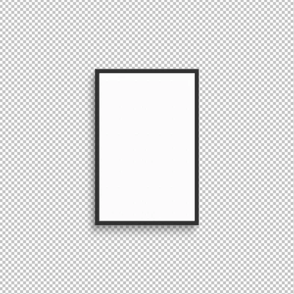Frame Mock Isolated Transparent Background Rendering — Stock Photo, Image