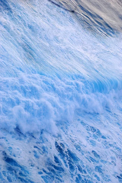 Mar Azul Marino Océano Marino Paisaje Tropical Ola Enorme Sobre — Foto de Stock