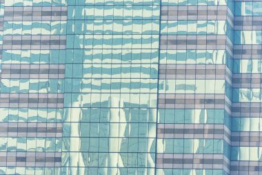 Bangkok şehrinin mavi gökyüzüyle muhteşem manzarası. Güzel gökdelen Bangkok şehir merkezi manzarası. Sermaye binası arka plan modern ofis bölgesi.