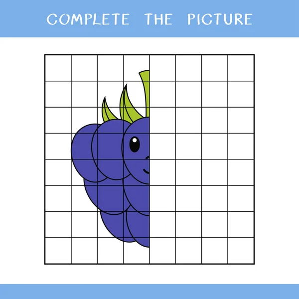 Ολοκλήρωσε Την Εικόνα Απλό Εκπαιδευτικό Παιχνίδι Για Παιδιά Εικονογράφηση Διάνυσμα — Διανυσματικό Αρχείο