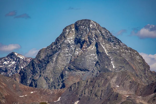 Montanha Rochosa Pico Piz Linard 3410 Maciço Dos Alpes Silvretta — Fotografia de Stock