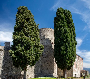 Ameglia, La Spezia, Liguria, Italy: The old castle of Ameglia, in the province of La Spezia. clipart