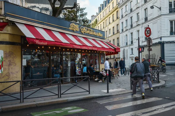 Бистро Centenaire Париже Франция Людьми Выходящими Наружу Марта 2023 — стоковое фото