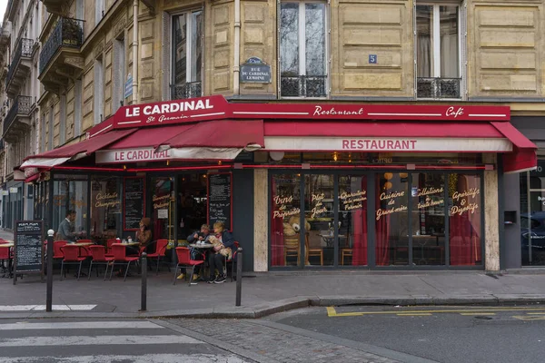 Cardinal Saint Germain Известный Ресторан Париже Франция Марта 2023 — стоковое фото