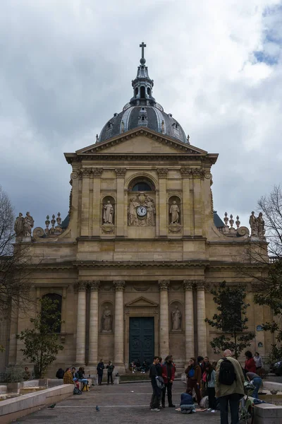 Universidade Sorbonne Edifício Histórico Paris França Março 2023 — Fotografia de Stock