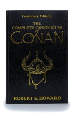 Robert E. Howard 'ın Conan' ın Tüm Günlükleri beyaz arka planda izole edildi. Lahti, Finlandiya. Haziran 12023.