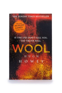 Hugh Howey 'nin yünü beyaz arka planda izole edilmiş. Lahti, Finlandiya. 1 Haziran 2023.