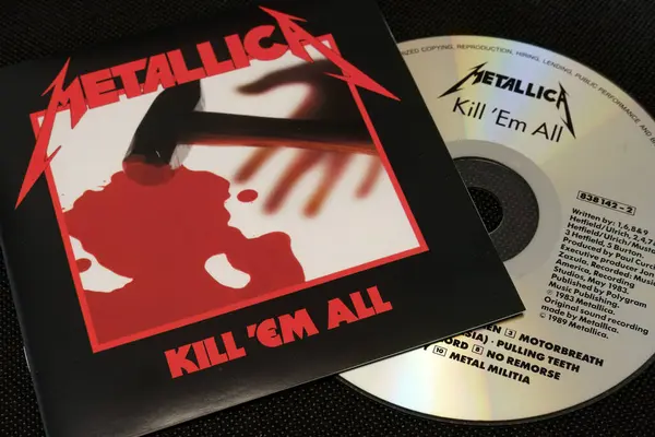 stock image Metallica - Kill 'Em All (1983) studio album, CD and cover art. Lahti, Finland. October 10, 2023.