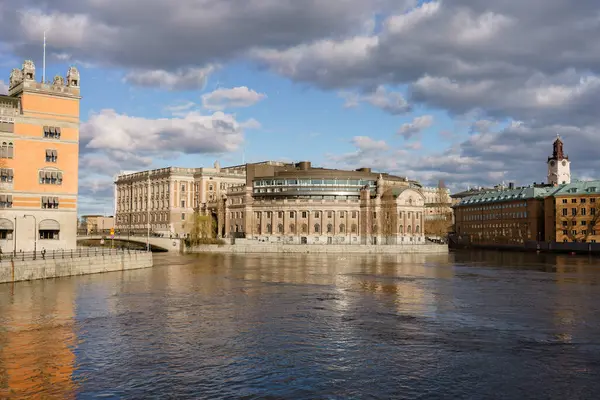 Stockholm, İsveç. 15 Nisan 2024 - Parlamento binası