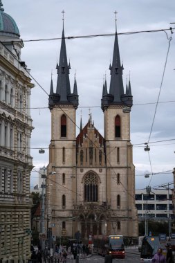 Prag, Çek Cumhuriyeti. 4 Ekim 2024 - St. Anthony Kilisesi