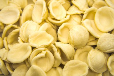 Makarna ve arka plan yakın plan görüntüsü