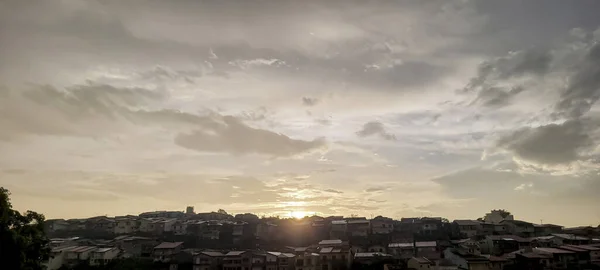 Solnedgång Brasilien Stad Det Inre Solnedgång Bild Som Kan Användas — Stockfoto