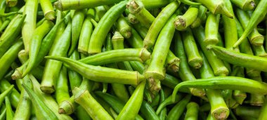 Satılık bamyanın resmi birlikte olgunlaşmış