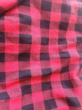 canlı kırmızı kareli piknik battaniyesi