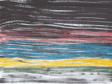 Arkaplanda koyu çizgileri olan renkli resim