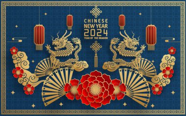 Mutlu Çin Yeni Yılı 2024 Çin Ejderhası Zodyak 'ının renkli bir geçmişi var. Çevirisi: Mutlu yıllar, Çin ejderhası. )