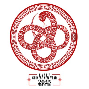 Mutlu Çin Yeni Yılı 2025 Yılları Yılanlı Arka plan, Çin yılan zodyak yılı, renkli arka plan. Çevirisi: Mutlu yıllar, Çin yılanı 2025 )