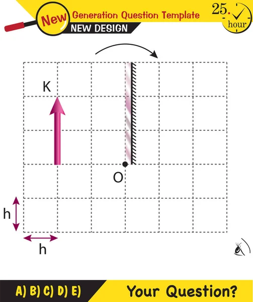 Physique Lumière Illumination Réfraction Lumière Lentilles Convexes Concaves Modèle Question — Image vectorielle