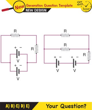 Fizik dersi notları - Basit elektrik devreleri, yeni nesil soru şablonu, sınav sorusu, eps