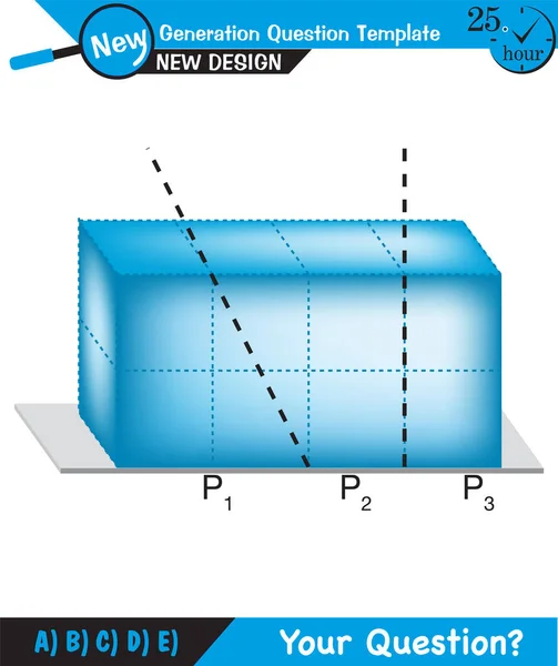 Physics Pressure Solids Different Solid Pressure Examples Next Generation Question — Vector de stock