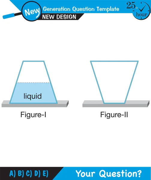 Physics Pressure Lifting Force Pressure Stagnant Waters Archimedes Principle Pressure — 图库矢量图片