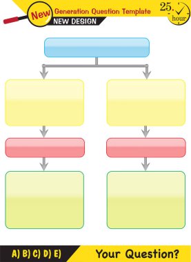 Metin Şablonları - öğretmenler için, sonraki nesil soru örnekleri, düzenlenebilir metin alanları, eps, vektör