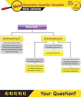 Metin Şablonları - öğretmenler için, sonraki nesil soru örnekleri, düzenlenebilir metin alanları, eps, vektör