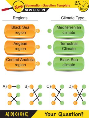 Metin Şablonları - öğretmenler için, sonraki nesil soru örnekleri, düzenlenebilir metin alanları, eps, vektör