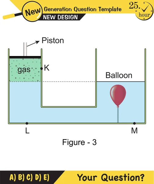 Física Presión Líquidos Gases Experiencia Física Que Confirma Que Líquidos — Vector de stock