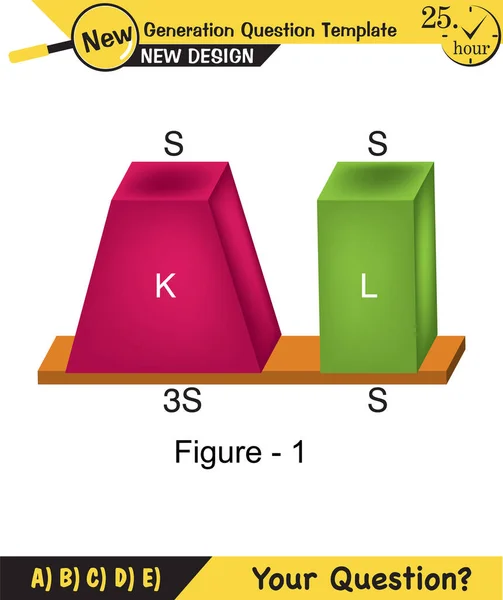 Pression Dans Les Solides Différents Exemples Pression Solide Étude Exemples — Image vectorielle