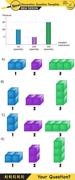 Pressione Nei Solidi Diversi Esempi Pressione Solida Esempi Fisica Studio — Vettoriale Stock