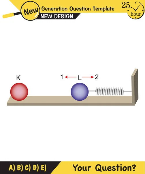 Physics Simple Machines Inclined Plane Spinning Wheel Pulleys Next Generation — Stok Vektör