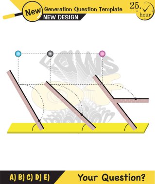 Fizik, Eğitim Fiziği ve Bilim Kursu, Potansiyel ve kinetik enerji, Eylemsizlik Yasası, Newton 'un Hareket Kanunu, Hareket Dinamiği, gelecek nesil soru şablonu,
