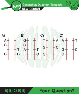 Biology, DNA helix, DNA replication, next generation question template, dumb physics figures, exam question, eps