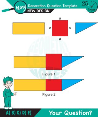 Math, Geometric shapes, mathematics, polygon, field calculation, field problems, exam question, for teachers, editable, eps