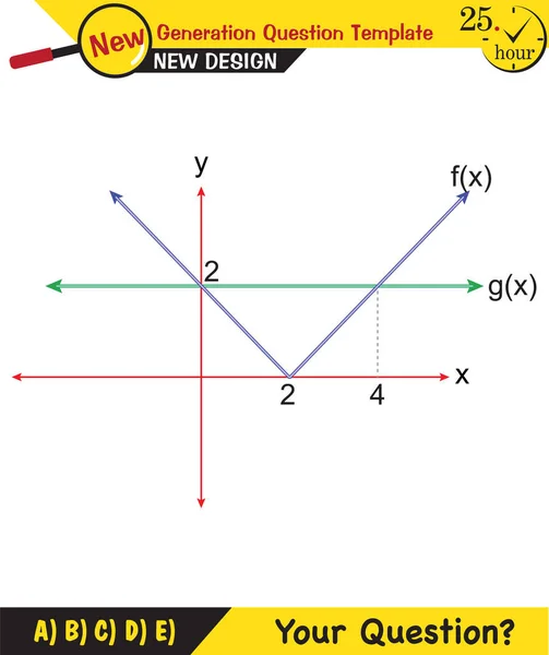 Math Vector Mathematical Function Graph Functions Question Template Next Generation — стоковый вектор
