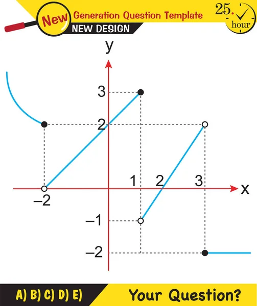 Math Vector Mathematical Function Graph Functions Question Template Next Generation — Stockvektor
